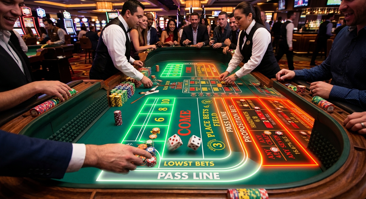 Craps Bets Ranked by House Edge from Pass Line to Proposition Bets