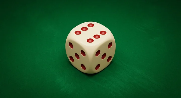 A single die resting on a craps layout - how to play Die Rich Craps