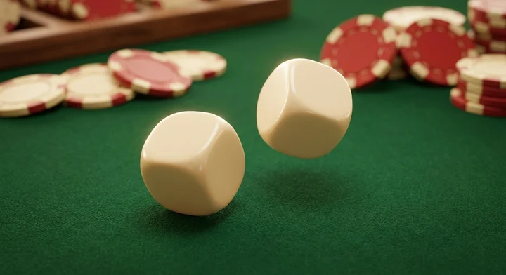 Dice being rolled against a wall in a street game - how to play Street Craps